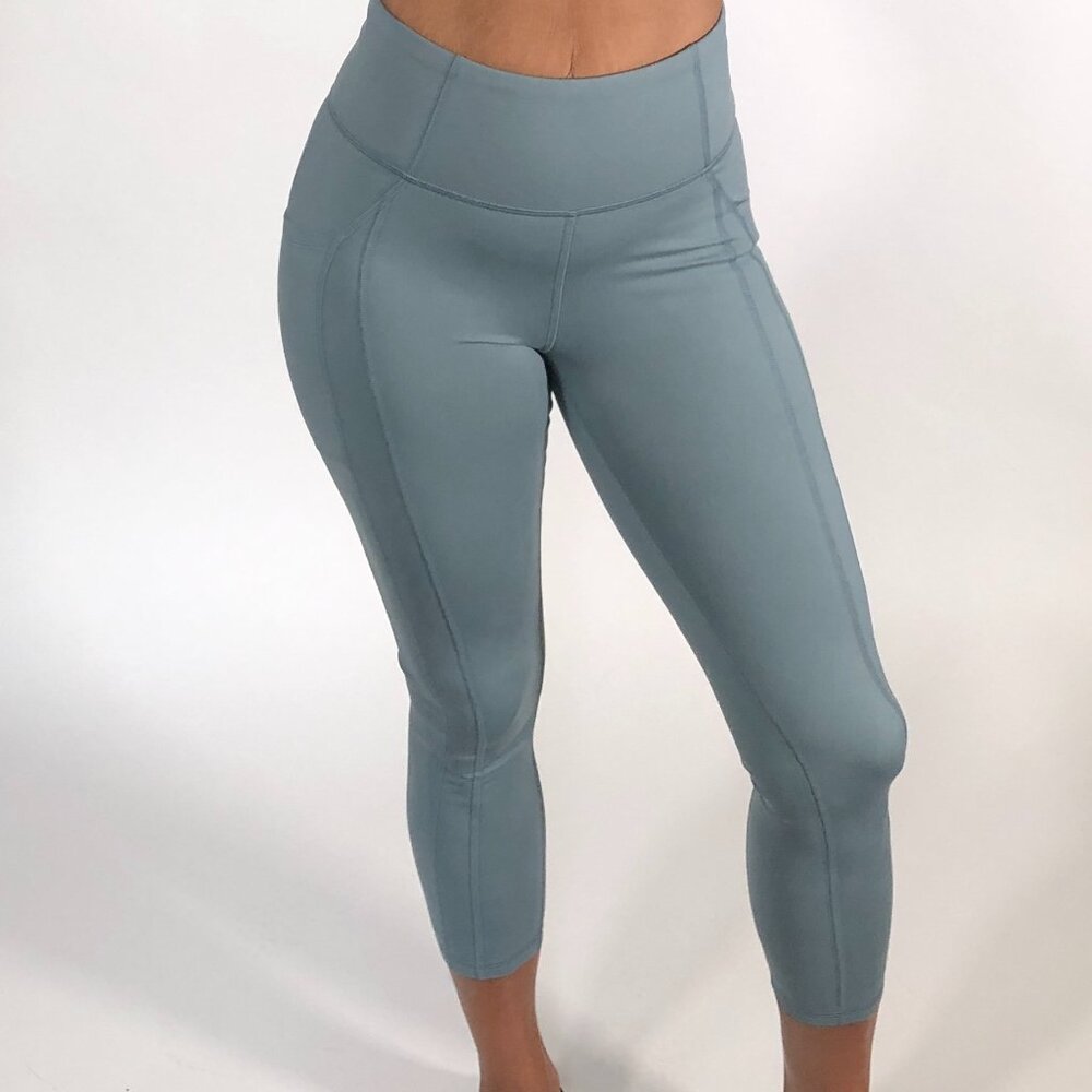 High-Waisted Leggings with Pockets | Light Blue | NIP | Size S